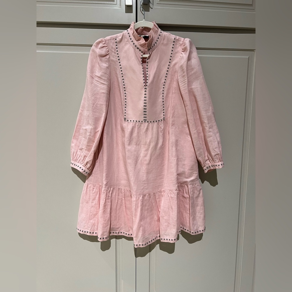 Tuckernuck Pink Linen Blend Dress
